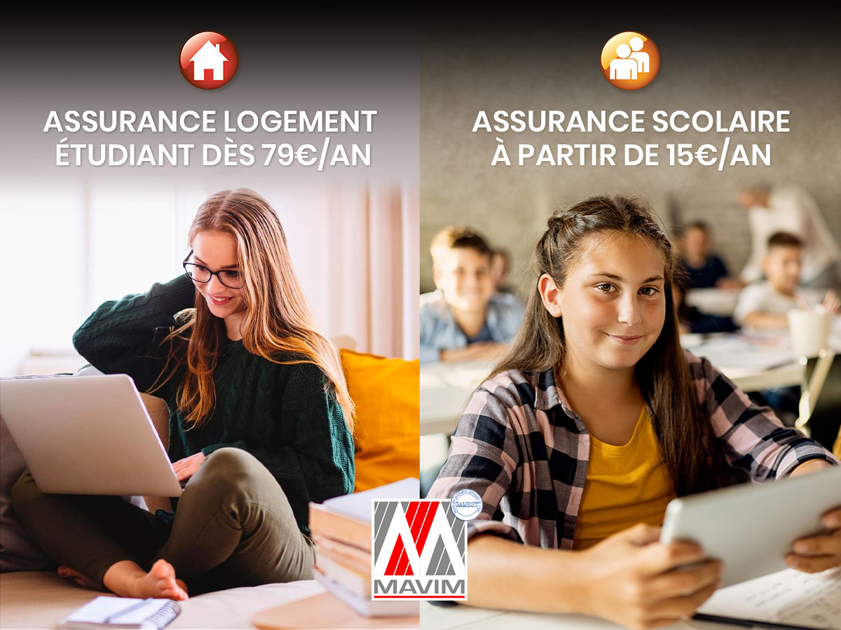 Image offre assurance logement et assurance scolaire Mavim
